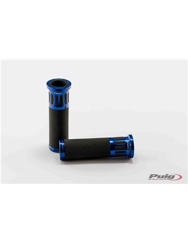 PUÑOS DE MOTO HI-TECH RACING AZUL 123mm