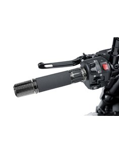 PUÑOS DE MOTO HI-TECH RACING SIMIL CARBONO 123 mm