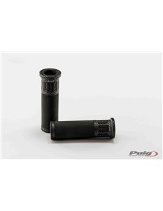 PUÑOS DE MOTO HI-TECH RACING SIMIL CARBONO 123 mm 2