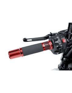 PUÑOS DE MOTO HI-TECH RACING ROJO 123 mm