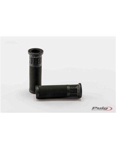 PUÑOS DE MOTO HI-TECH RACING SIMIL CARBONO 119 mm