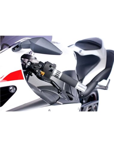 PUÑOS DE MOTO HI-TECH RACING PLATA 119 mm
