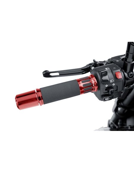 PUÑOS DE MOTO HI-TECH RACING ROJO 119 mm