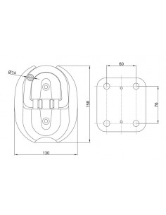 ANCLAJE DE SUELO ANTIRROBO DE ANILLA ABATIBLE IFAM 2