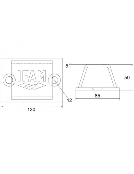 ANCLAJE DE SUELO ROJO PARA ANCLAR LA CADENA