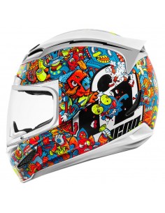 CASCO ICON AIRMADA DOODLE BLANCO