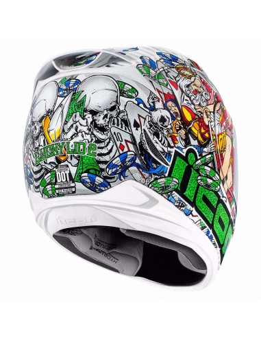 CASCO ICON AIRMADA GOOD LUCKY LID 2 BLANCO