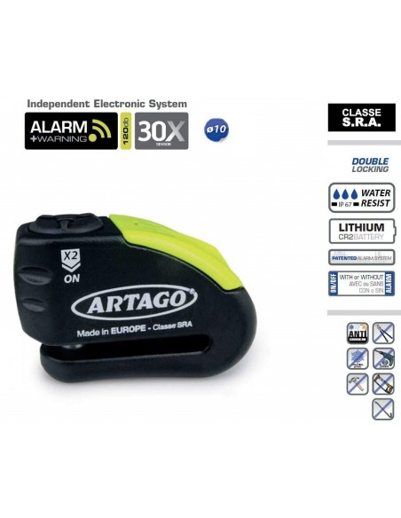 ANTIRROBO DISCO ALARMA ARTAGO 30X10