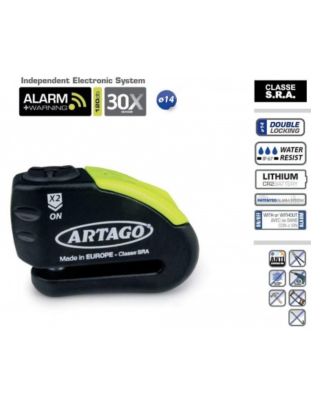 ANTIRROBO DISCO ALARMA ARTAGO 30X14