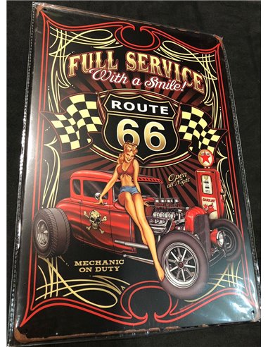 PLACA "FULL SERVICE WITH A SMILE"