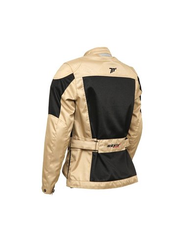 CHAQUETA DE MOTO VERANO SD-JC30 NEGRO/BEIGE