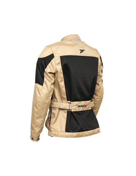CHAQUETA DE MOTO VERANO SD-JC30 NEGRO/BEIGE