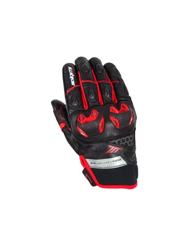 GUANTES DE MOTO VERANO SD-N32 NEGRO/ROJO