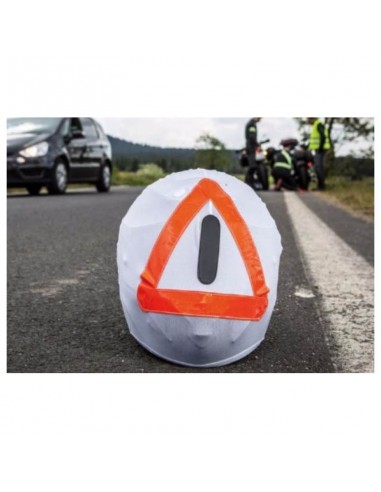 FUNDA CASCO TRIANGULO EMERGENCIA REFLECTANTE