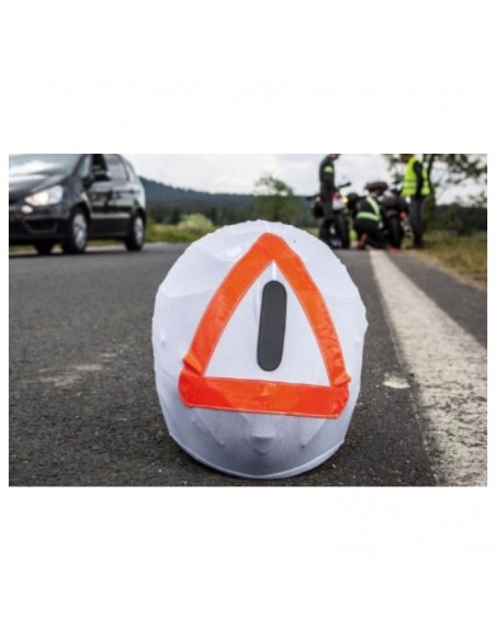 FUNDA CASCO TRIANGULO EMERGENCIA REFLECTANTE