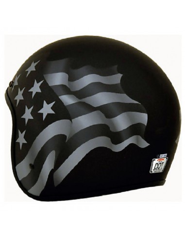 CASCO DE MOTO JET ESTRELLAS DE FIBRA DE VIDRIO