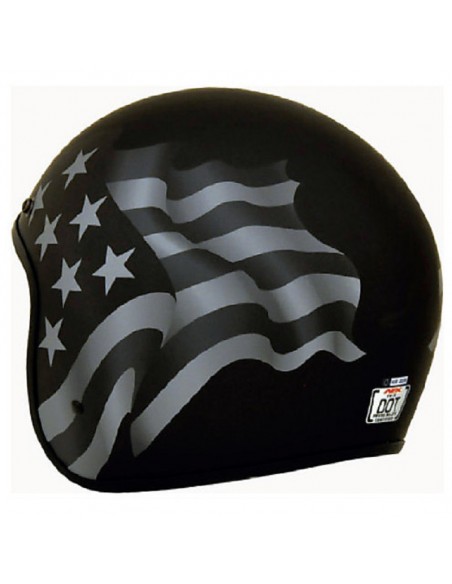 CASCO DE MOTO JET ESTRELLAS DE FIBRA DE VIDRIO