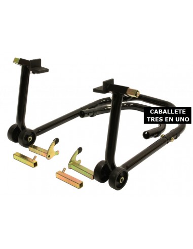 CABALLETE MOTO 3 EN ONE PARA RUEDA DELANTERA Y...