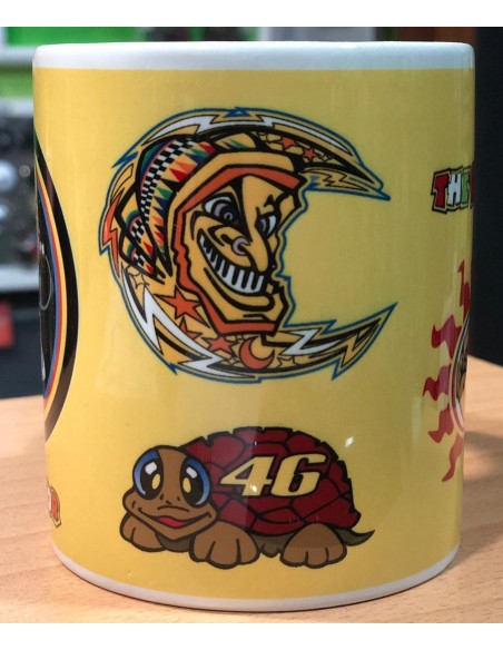 TAZA DE PILOTO DE MOTO VALENTINO ROSSI