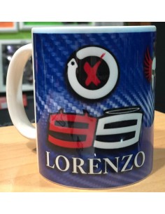 TAZA DE PILOTO DE MOTO LORENZO